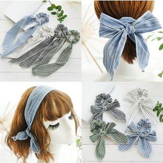 Striped Fabric Hair Tie / Headband