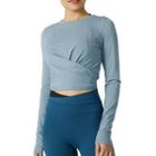 Long-sleeve Wrapped Sports Top