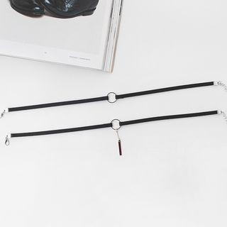 Geometric Faux Leather Choker (various Designs)