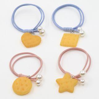 Biscuits & Faux Pearl Hair Tie