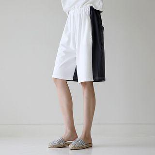 Two-tone Bermuda Sweatshorts