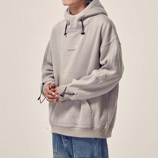 Drawcord Lettering Hoodie