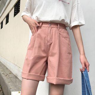 High-waist Long Shorts