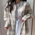 Loose-fit Plaid Cotton Shirt