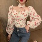 Floral Top White - One Size