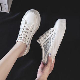 Lace Mule Sandals