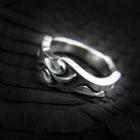Embossed Tinted Sterling Silver Ring