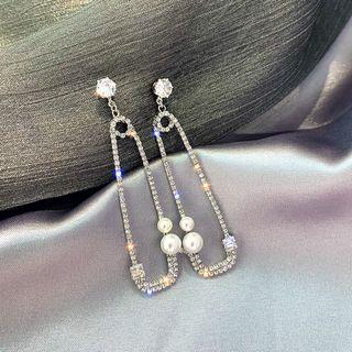 Rhinestone Pin Earring
