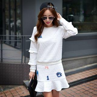Ruffle Applique Miniskirt