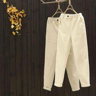 Straight-fit Twill Pants