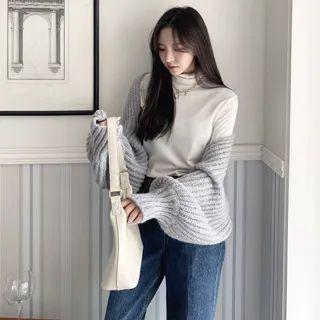 Woolen Cropped Rib-knit Bolero
