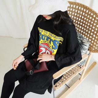 Graphic Dip-back T-shirt Dress