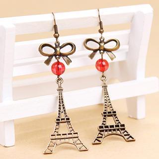 Paris Eiffel Tower Earrings  Other Color - One Size
