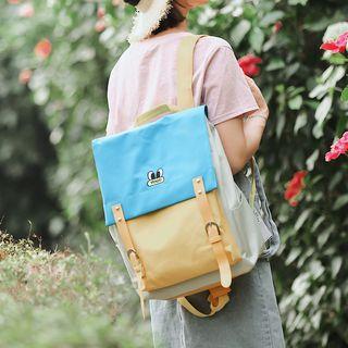 Contrast Panel Canvas Backpack