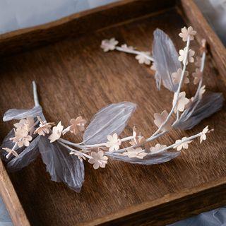 Flower Headpiece Headpiece - Light Gray - One Size