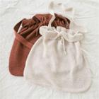 Drawstring Knit Shoulder Bag