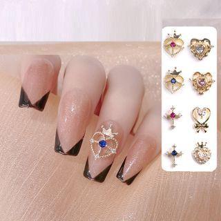 Heart Rhinestone Nail Art Decoration
