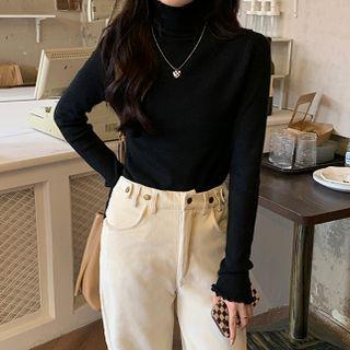 Frilled Long Sleeve Top
