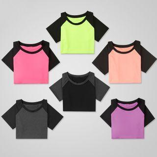 Short-sleeve Raglan Sports Top