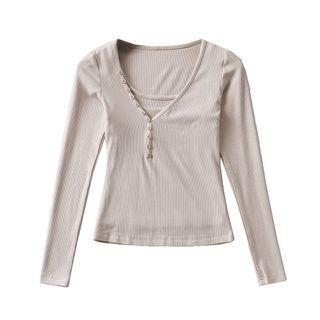 Set: Asymmetrical Tank Top + Long-sleeve Top