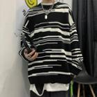 Asymmetrical Striped Sweater