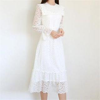 Tall Size Laced A-line Dress