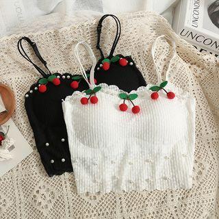 Details Cherry-accent Camisole Top