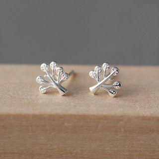 Alloy Tree Earring 1 Pair - As Shown In Figure - One Size