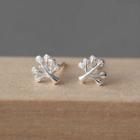 Alloy Tree Earring 1 Pair - As Shown In Figure - One Size