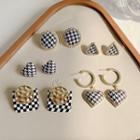 Houndstooth / Checker Alloy Earring (various Designs)