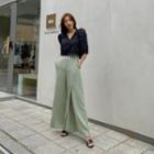 Zip-fly Slashed Culottes