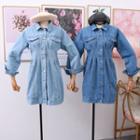 Slim-fit Denim Mini Shirtdress