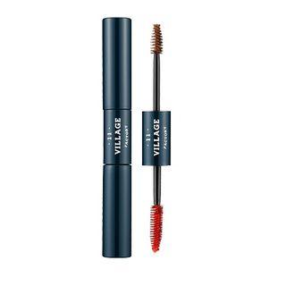 Village 11 Factory - Real Fit Dual Browcara & Mascara (orange & Brown) 1pc