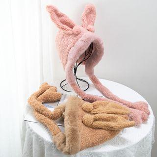 Rabbit Ear Fluffy Trapper Hat
