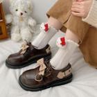 Bow Accent Lace-up Shoes