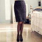 Laced Pencil Skirt