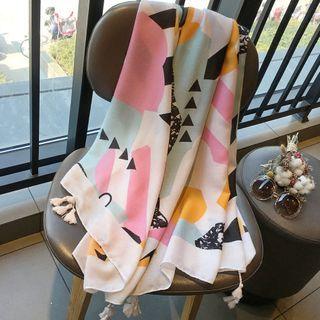 Printed Shawl Multicolor - One Size