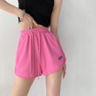 Embroidered Drawcord Cotton Shorts In 7 Colors