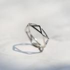 Geometric Wirework Open Ring