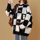Bear & Check Jacquard Sweater