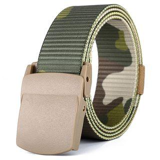 Camo Print Nylon Belt