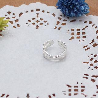 Cord Open Ring Silver - One Size