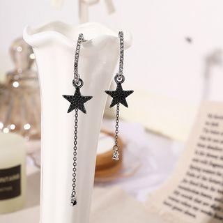 Star Drop Earring As Shown In Figure - One Size