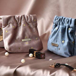 Star Velvet Drawstring Pouch