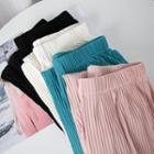 High-waist Wide-leg Accordion Pleat Pants