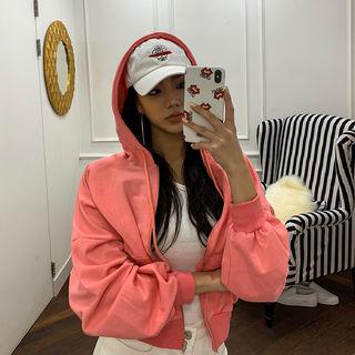 Colored Cropped Hoodie