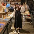 Lantern-sleeve Blouse / Maxi Jumper Dress