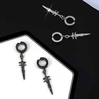 Hoop Sword Drop Earring