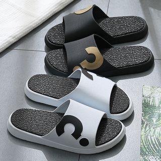 Question Mark Platform Slippers