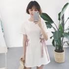 Bow Accent Short Sleeve Dress